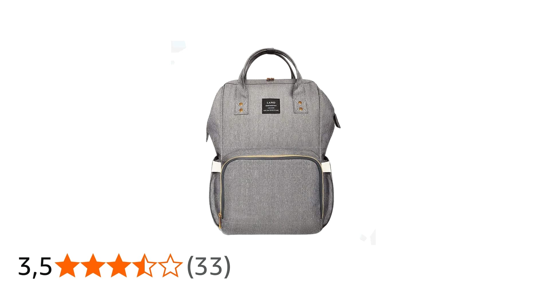 Mochila Maternidade Impermeável Grande Capacidade para Bebê Menino e Menina Gestante Bolsa Multifunção com Compartimentos Térmicos para Mamadeiras e Alça de Mão Confortável