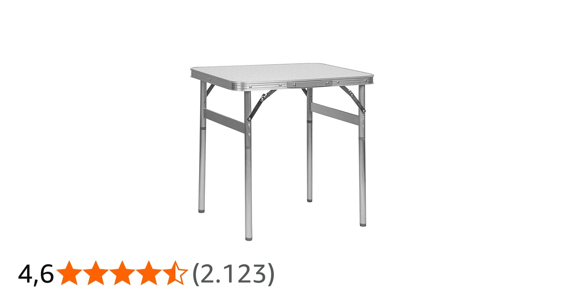 Mesa Dobrável de Alumínio com Tampo de Mdf, 60 Cm X 45 Cm, Palisad