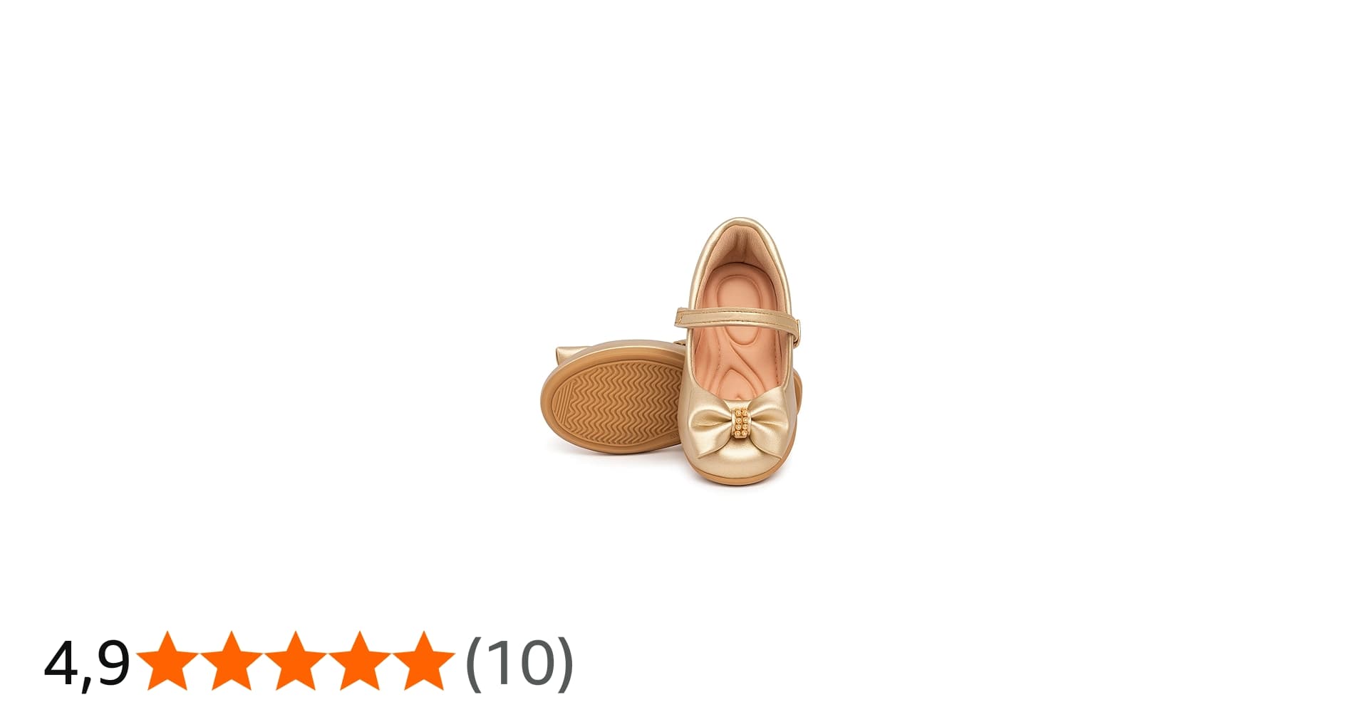 Sapatilha Infantil Feminina com Laço Menina, Princesa, Batizado, Clássico, Solado Antiderrapante Confortável, 20 Ao 34