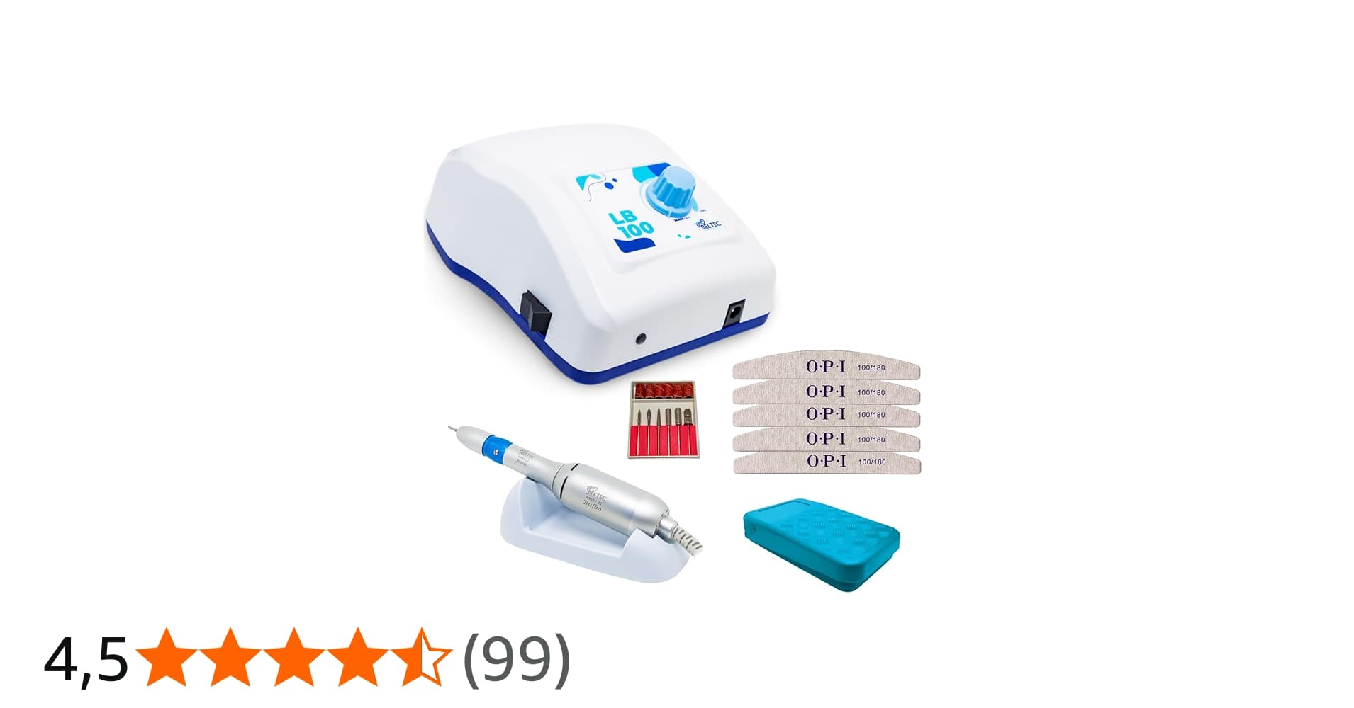 Lixa Eletrica de Unha Motor Beltec Lb100 Kit de Broca