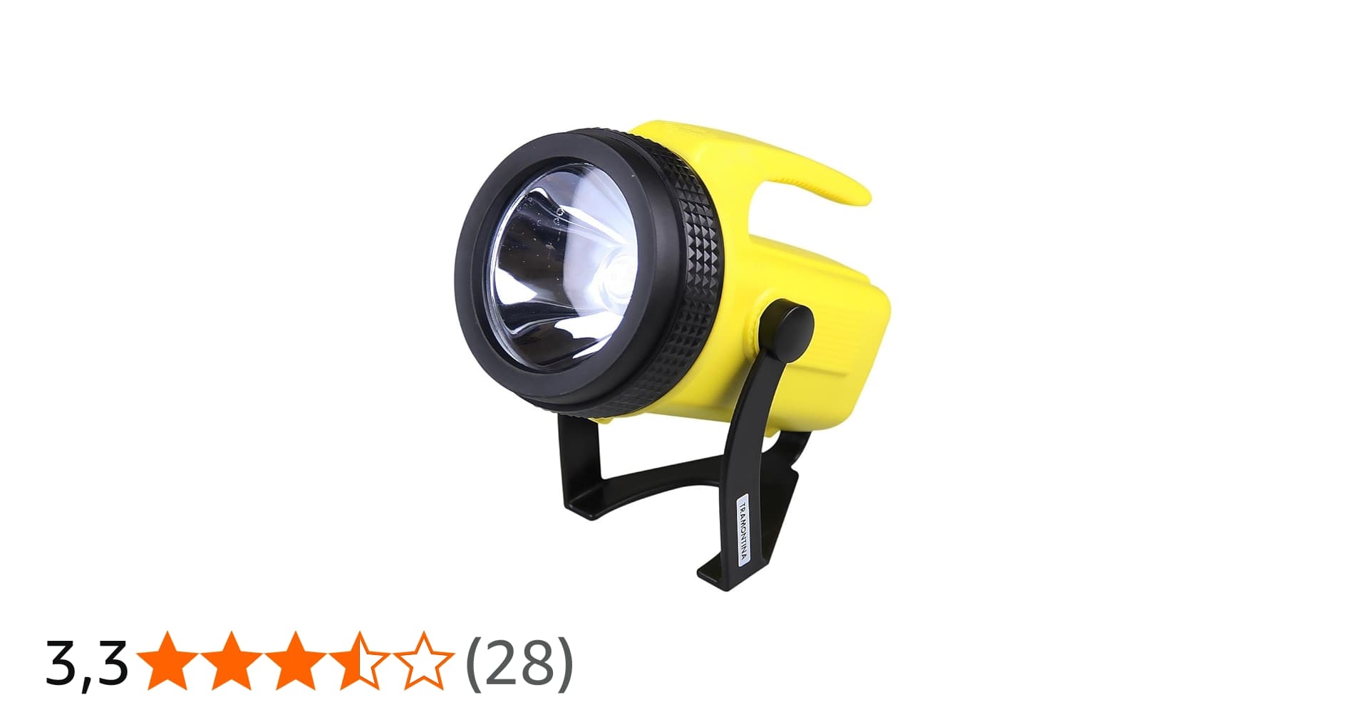 Tramontina 43760300, Holofote Corpo Injetado em Abs, Lâmpada de Krypton Tensão 4.8v, Amarelo