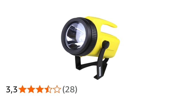 Tramontina 43760300, Holofote Corpo Injetado em Abs, Lâmpada de Krypton Tensão 4.8v, Amarelo