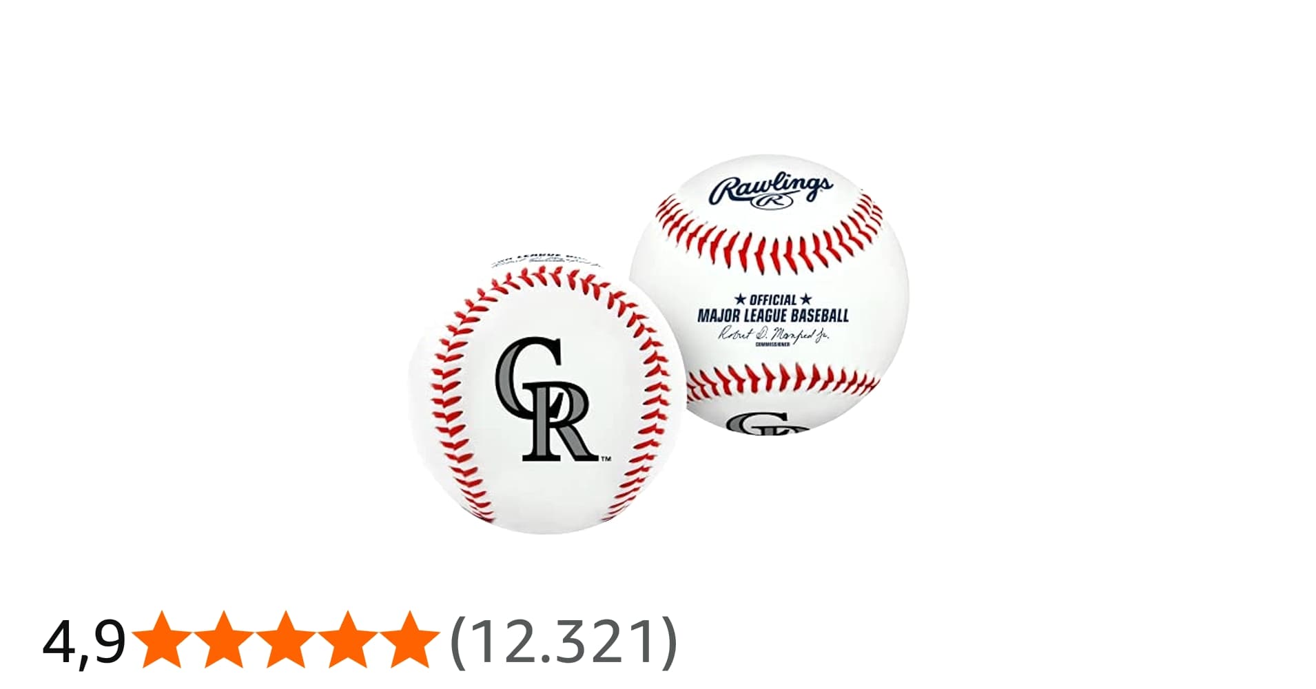 Rawlings, Bola de Beisebol, Logotipo do Time New York Yankees Mlb Baseball, Branco, Official