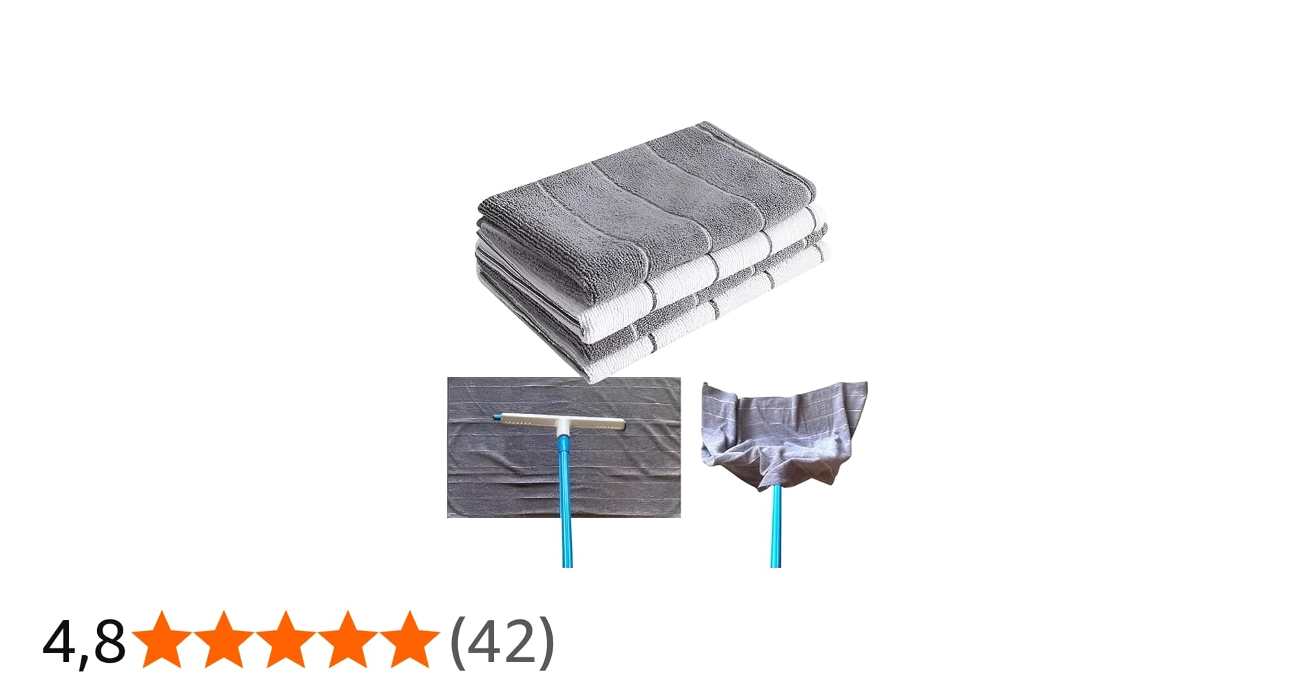 Iskilo Pack Kit 4 Super Panos de Chão Microfibra 80x50cm Panão Grande, Alta Absorção, Limpeza Eficiente para Casa e Comércio, Não Solta Fiapos – Cores Sortidas