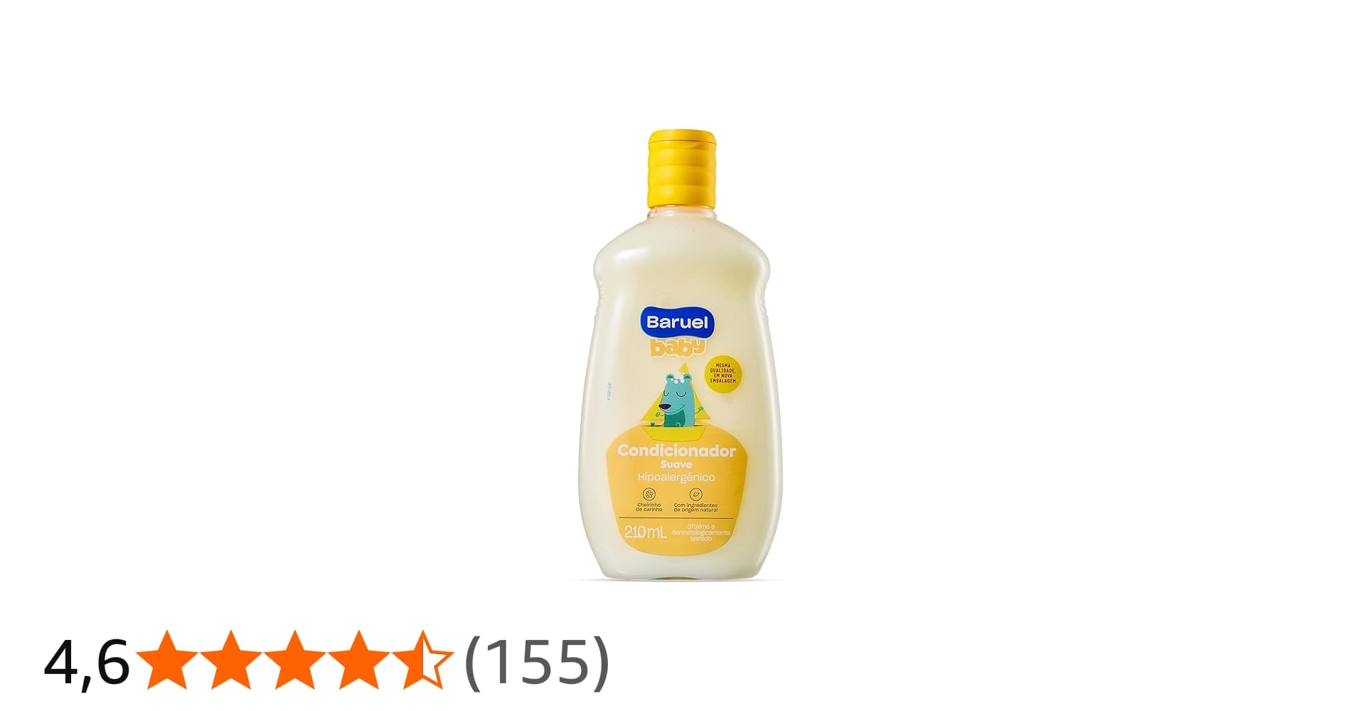 Condicionador Infantil Suave 210ml – Baruel Baby