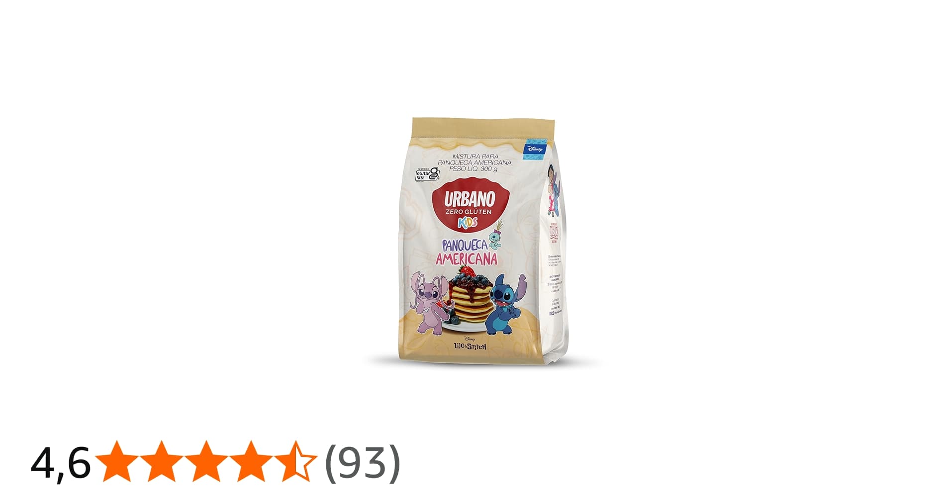Urbano, Panqueca Americana Sem Gluten, 300g