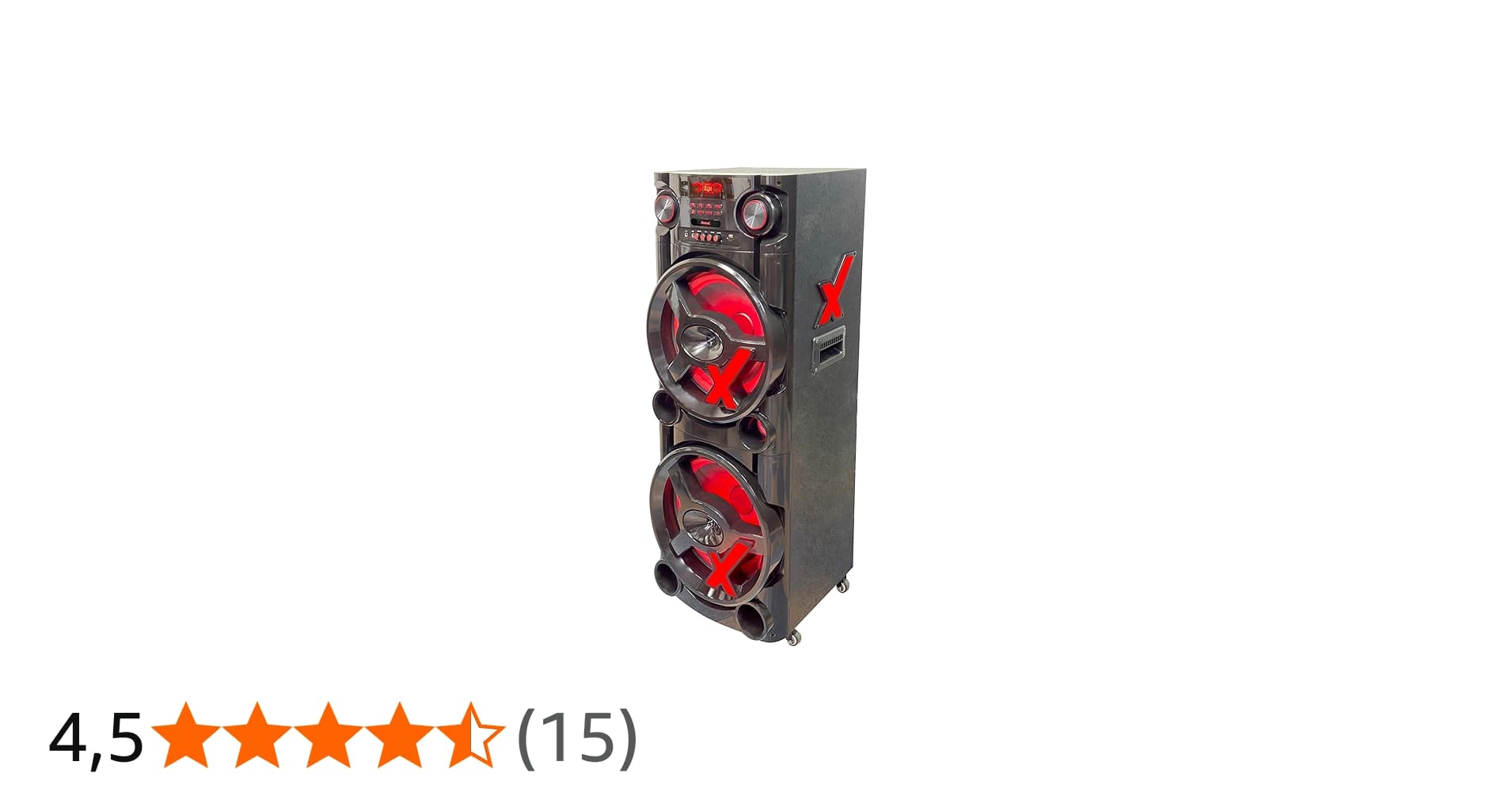 Amvox Caixa de Som Amplificada Aca 2900 New X - 2900w Rms, Bluetooth, Equalizador, USB