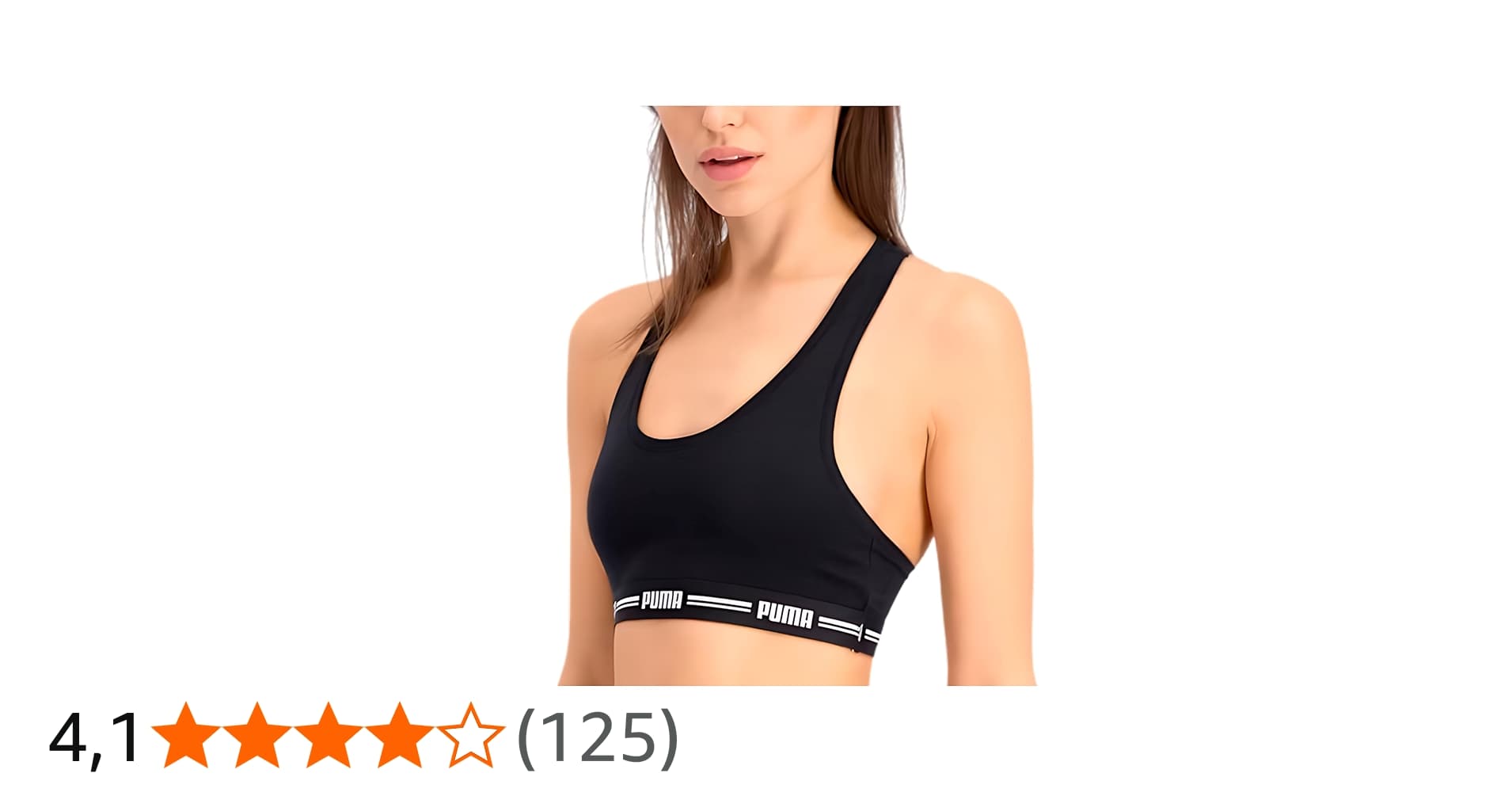 Top Nadador Puma Basico Cotton Algodão Elástico 30mm Feminino Adulto