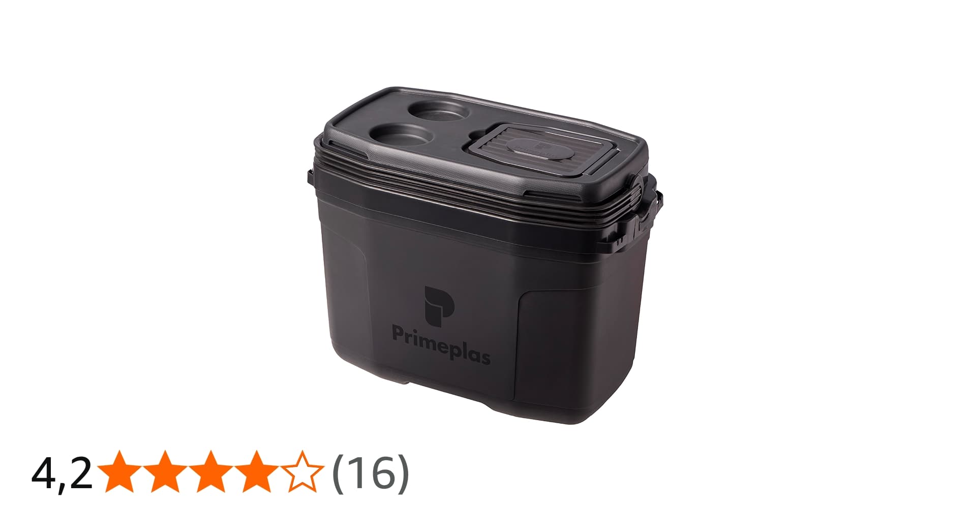 Caixa Térmica Média 20 Litros Compact 360 Primeplas 26 Latas Cor Preto