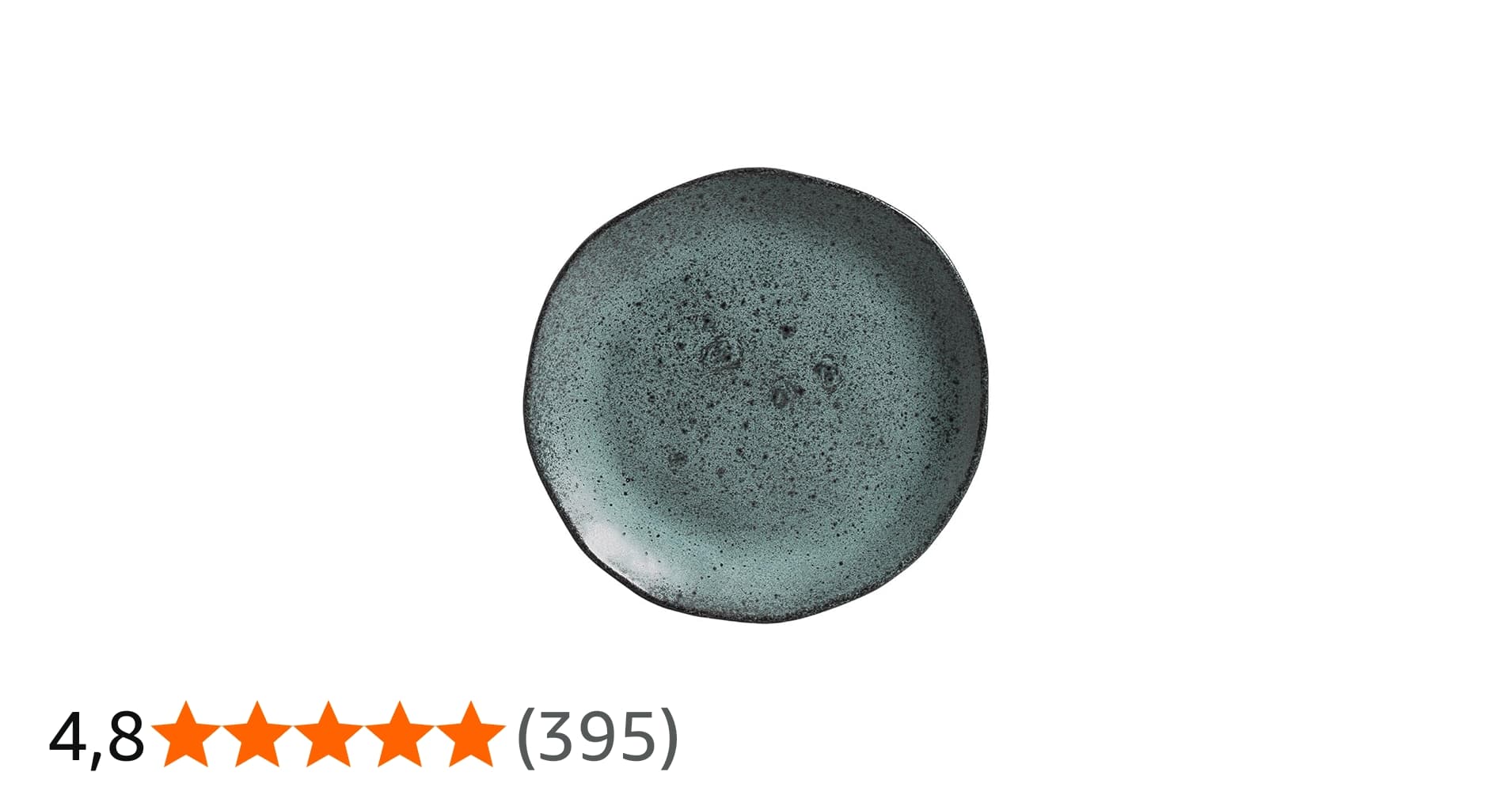 Porto Brasil Conjunto com 6 Pratos de Sobremesa Orgânico Petroleum 19,5cm