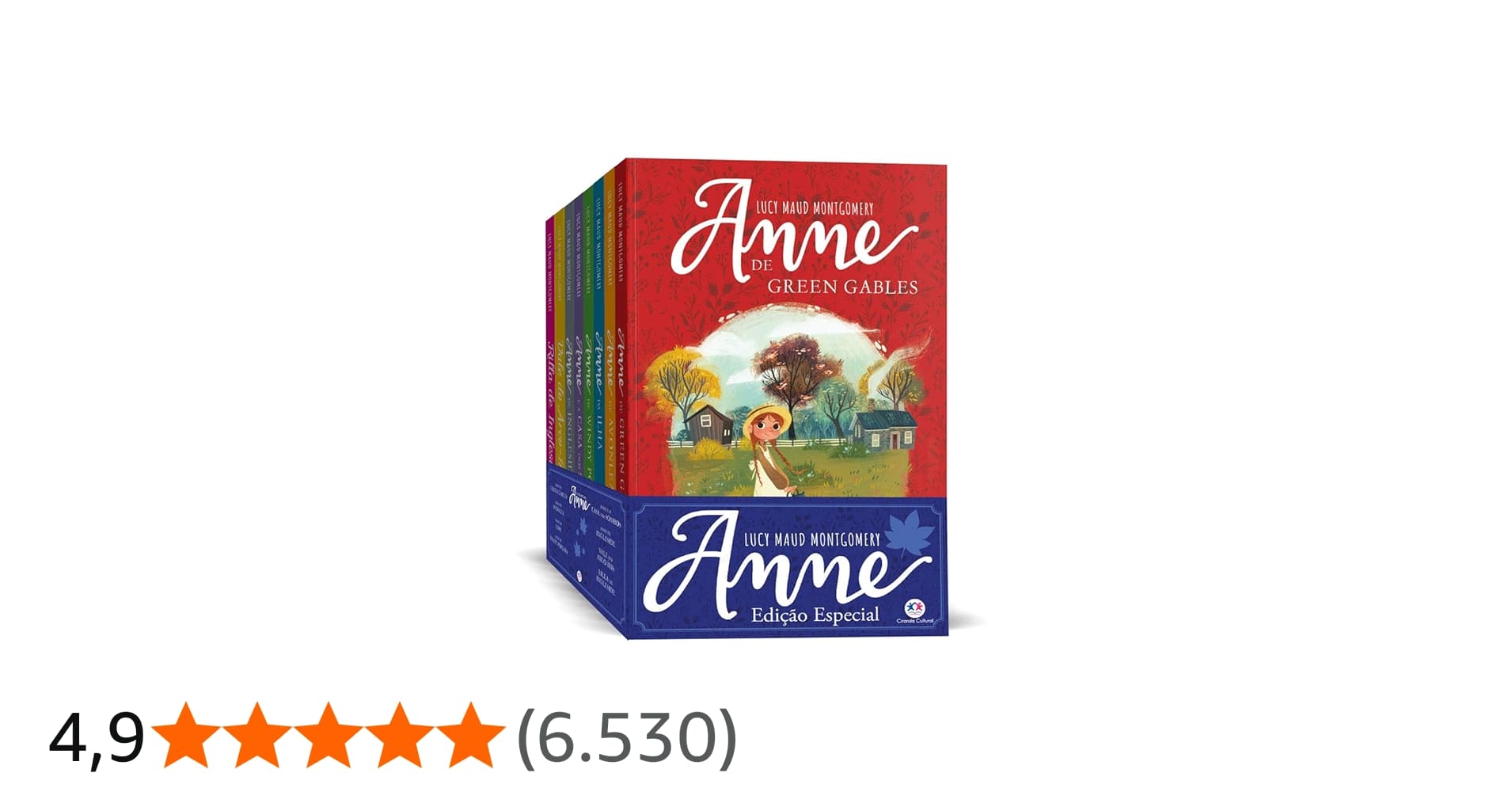 Coleção Anne de Green Gables com 8 Livros Mais Diário de Aventuras
