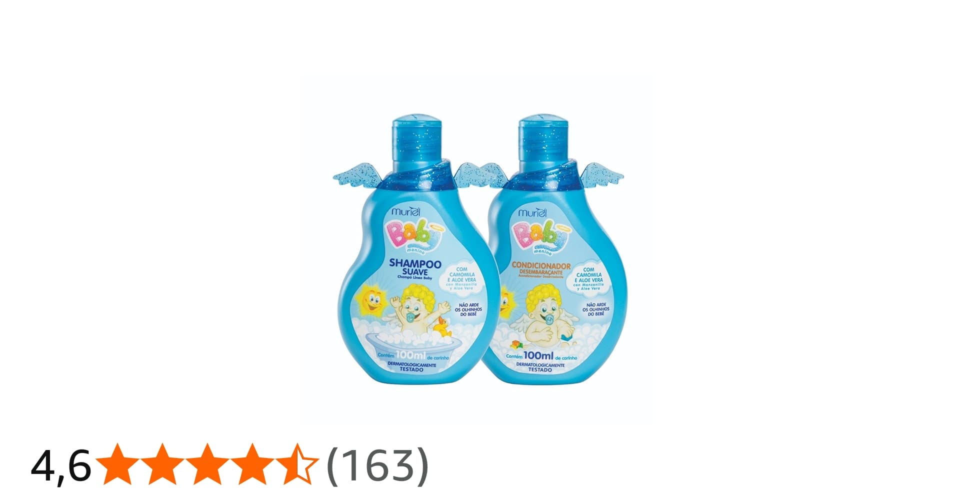 Kit Baby Menino Shampoo e Condicionador 100Ml, Muriel