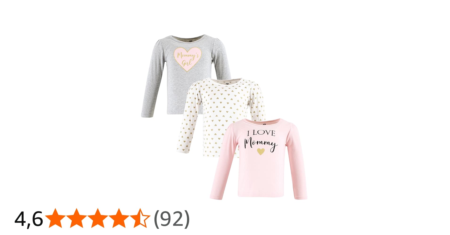 Hudson Baby Camisetas Unissex de Manga Comprida para Bebês