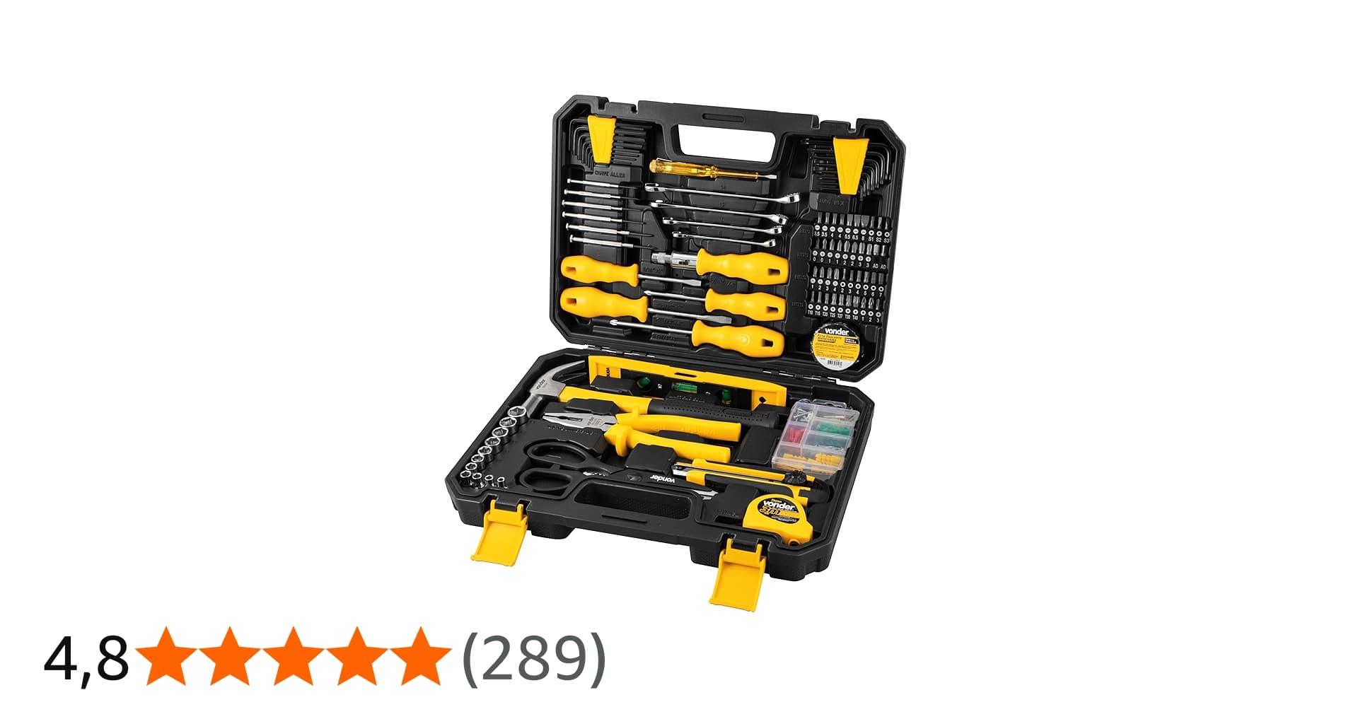 Jogo de Ferramentas com 163 Peças Vonder