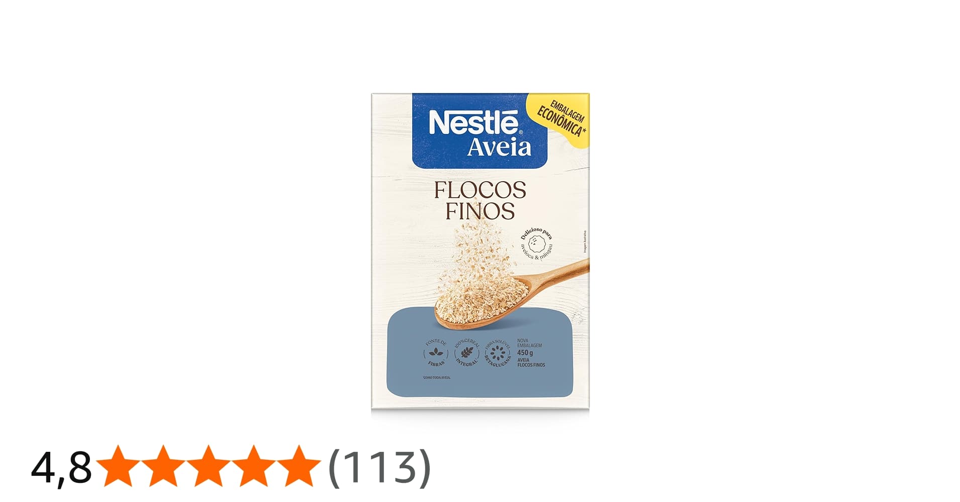 Aveia Nestlé Flocos Finos 450g