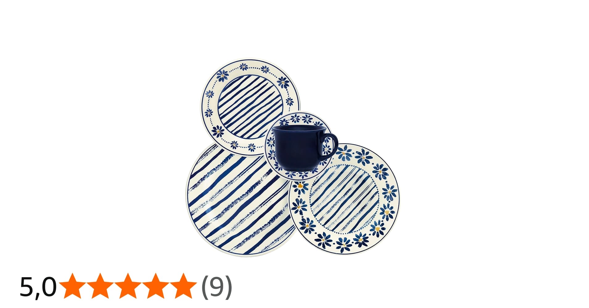 Aparelho de Jantar 20 Peças Donna Margaridas